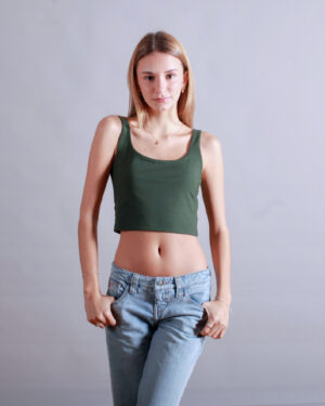 TANK TOP CORTO VERDE