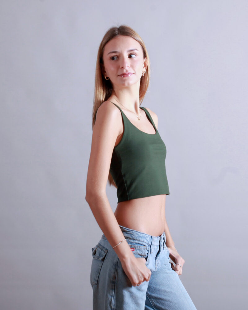 TANK TOP CORTO VERDE - Image 3