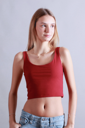 TANK TOP CORTO GUINDA