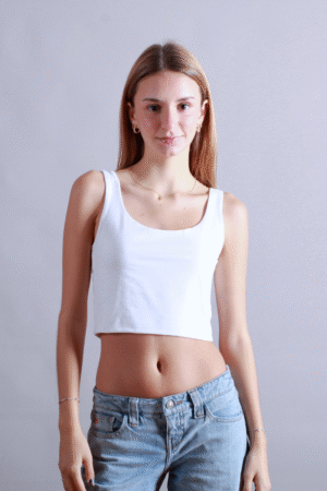 TANK TOP CORTO BLANCO