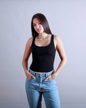 TANK TOP LARGO NEGRO