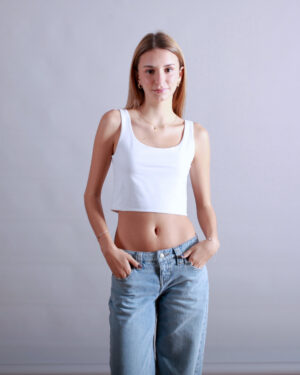 TANK TOP CORTO BLANCO
