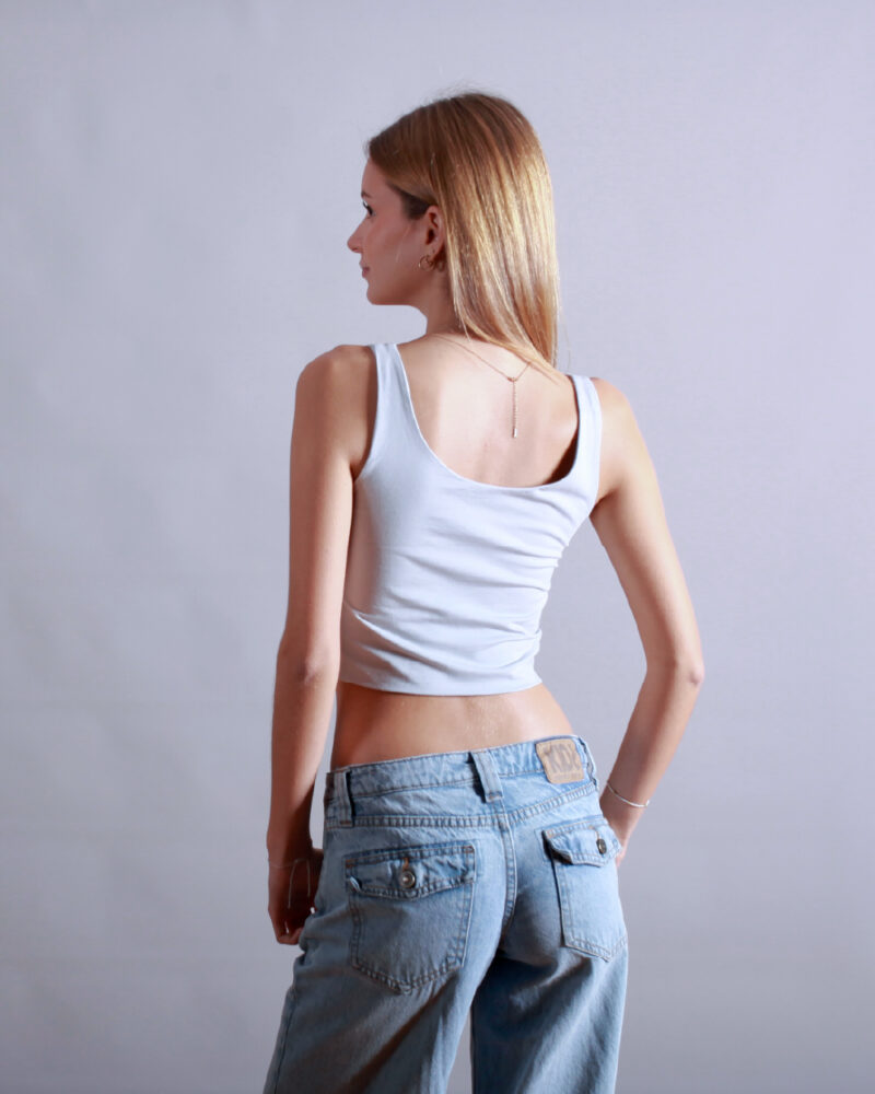 TANK TOP CORTO GRIS - Image 2