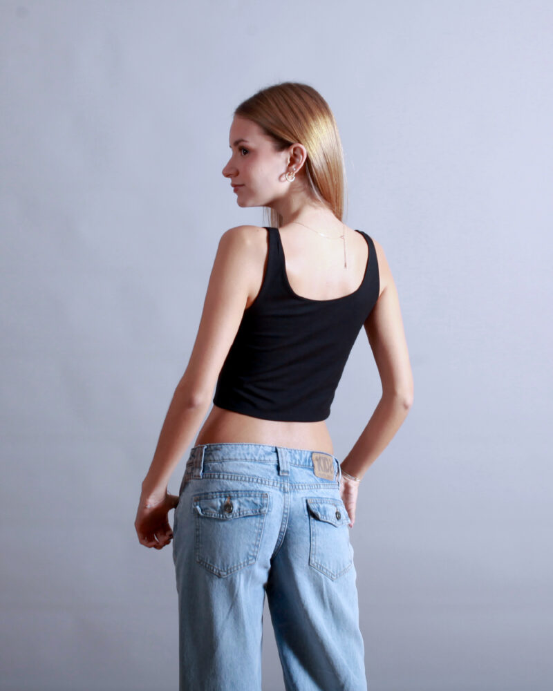 TANK TOP CORTO NEGRO - Image 2