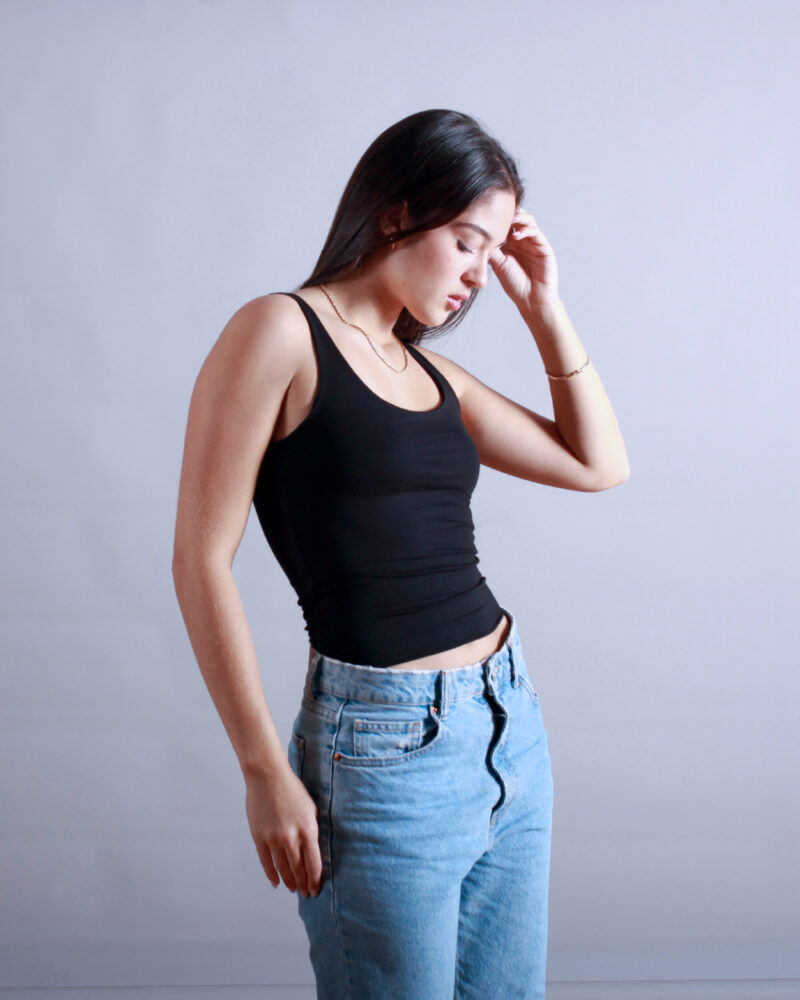TANK TOP LARGO NEGRO - Image 2