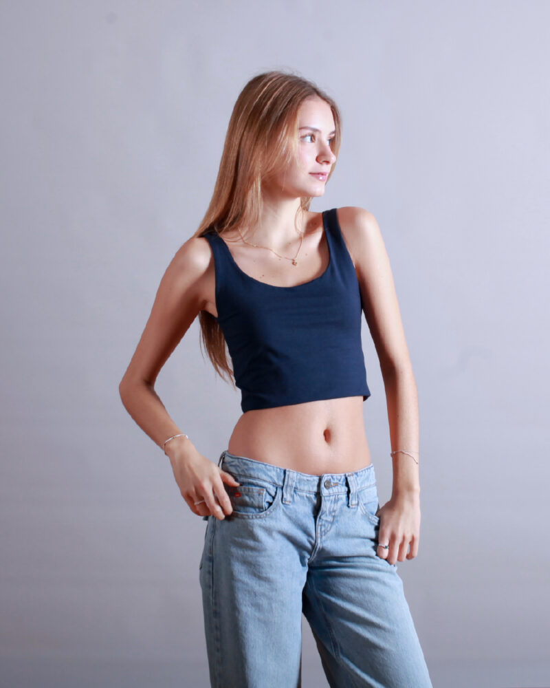 TANK TOP CORTO AZUL - Image 3