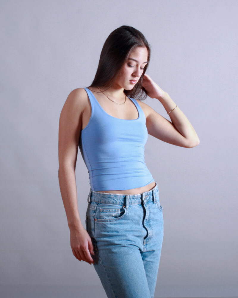 TANK TOP LARGO CELESTE LILA - Image 4