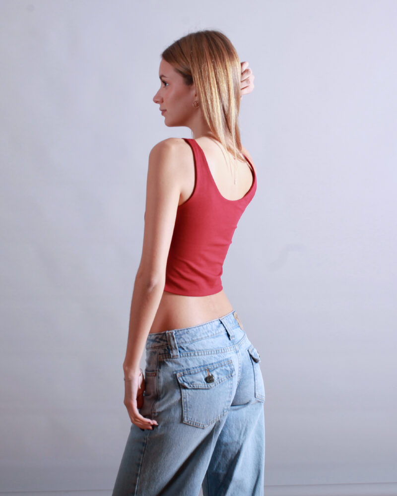 TANK TOP CORTO GUINDA - Image 2