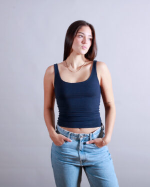 TANK TOP LARGO AZUL