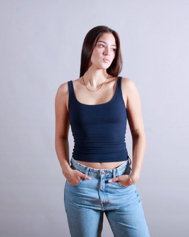 TANK TOP LARGO AZUL