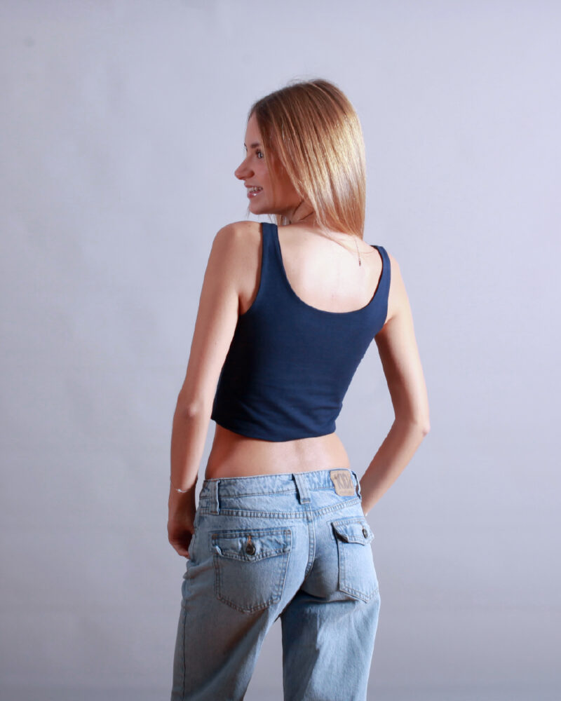 TANK TOP CORTO AZUL - Image 4