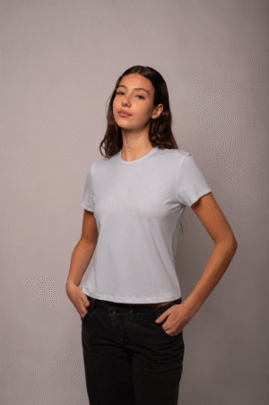 POLO MANGA CORTA GRIS